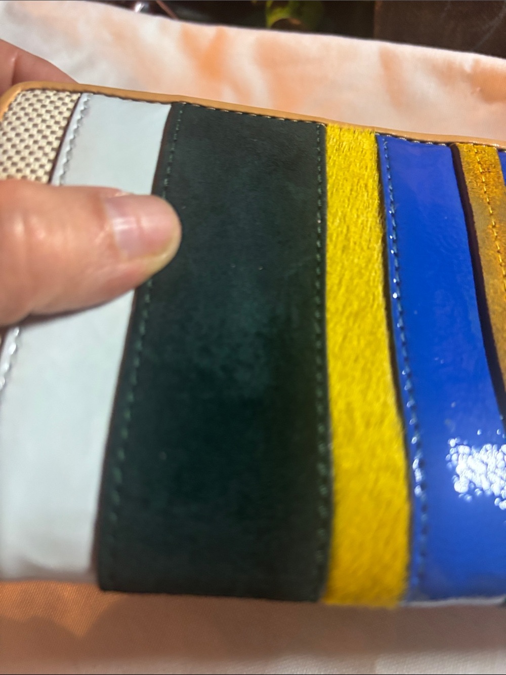 Tory Burch Multicolor Striped Leather Zip Wallet - Picture 8 of 17